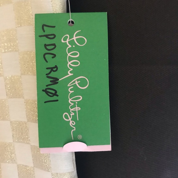 Lilly Pulitzer Wright Sq Jacquard GoldWhite Dress - Picture 5 of 8